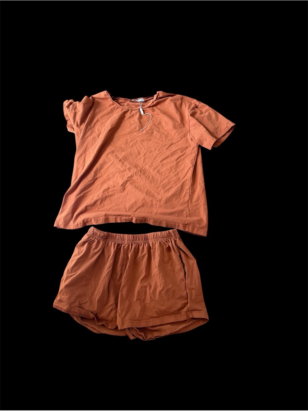 Women's Relaxed Crewneck Tee in Rust Orange